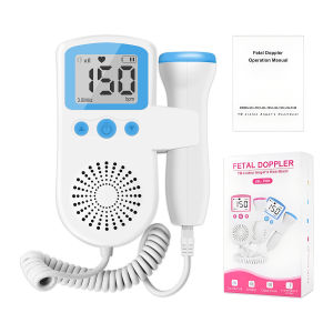 3MHz Fetal Heartbeat Doppler Ultrasound Baby Heart Rate Detector Pregnant Stethoscope Monitor For Pregna Fetal Baby Monitor