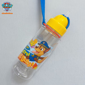 Kids Water Bottle with Straw Nickelodeon PAW Patrol Plastic Water Bottle Leak-Proof Cartoon Designs 500 ml / 17 oz BPA-Free