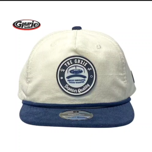 GNZIE Topi Snapback Classic karduroy path rubber white navy