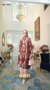 NMR Setelan Celana Kulot Tunik Italy Silk Vol 1816-4