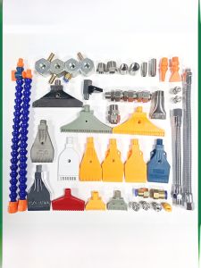 Bàn Phím Thổi Phẳng Bằng Thép Không Gỉ ABS 1/4 Đầu Phun Gió Nhiều Lỗ Dạng Cạo Phong Cách Lưỡi Heo Mèo Đầu Phun Gió Phẳng Rộng