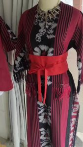 Baju Natal dan Tahun Baru Bahan Kain Tenun Jepara