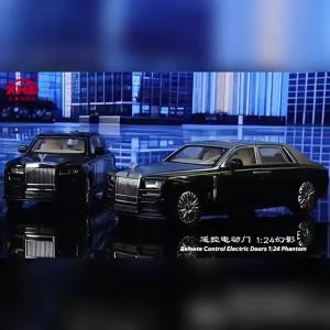 MAKEDA | 1:24 Rolls-Royce Phantom Pika Miniature Model Alloy Diecast Toys Car Toys Doors Opened Sound Light Pull Back Vehice Popular Gift