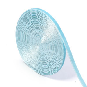 5-10yards/roll Velvet Ribbons Light Blue Single Face Flocking Webbing For DIY Wedding Party Christmas Gifts Wrapping Decoration