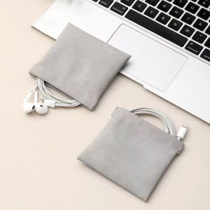 แบบพกพา PU หูฟังกระเป๋าหนังกระเป๋าเหรียญกระเป๋าอุปกรณ์เสริมการ์ดหน่วยความจํา MINI Key กระเป๋าหญิงลิปสติกกระเป๋า