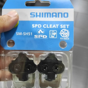 Shimano SPD Cleat Set SM-SH51 for SPD Pedals - Black - Sports & Outdoors Cycling Pedals