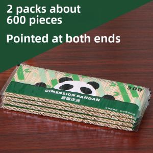 Disposable Bamboo Toothpicks 3600 Pieces per Pack for Restaurant Hotel Fruit Skewers Home Commercial Use Natural Tea Bamboo