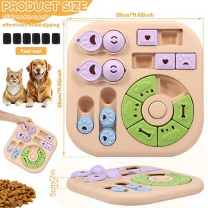 Dog Puzzle Toys Slow Feeder Interactive Increase Puppy Food Dispenser Slowly Eating NonSlip Bowl Pet Cat Dogs Training Toys