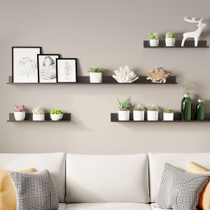 MEIDOO Shelf-free punch-free living room bedroom wall-mounted shelf storage rack wall-mounted