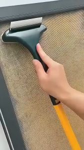 Cây lau kính đa năng 2 trong 1 mẫu mới có tay cầm nối dài Chà được bụi vải quần áo sofa Dài 46x16 cm