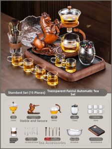 SHANGYANFANG | Convenient Tea Set Magnetic Glass Teapot Cup