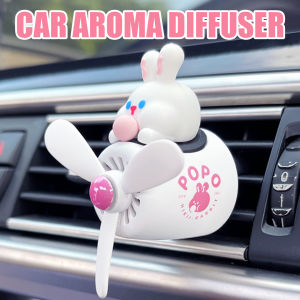 No perfume DIY fragrance diffuser rotating plane cute rabbit pilot car air freshener vent accessories decorations ornament women