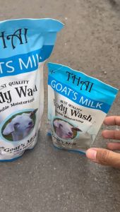 THAI Goats Milk Body Wash Refill 500 ml / Sabun Mandi Cair / Sabun Perawatan Kulit Kering & Kusam