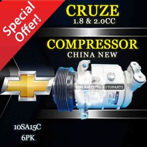 Chevrolet Cruze 1.8Cc & 2.0Cc 6Pk 10S15c China New Compressor/Kompressor (Car Aircond System)