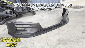 NISSAN ALMERA DRIVE 68 FRONT SKIRT 2020-2024 2020 2021 2022 2023 2024 MATERIAL PUR WITHOUT PAINT