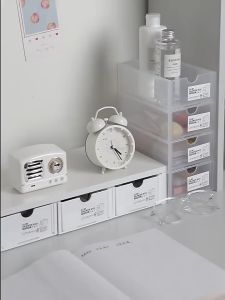 กล่องพลาสติกลิ้นชักอเนกประสงค์ สามารถนํากล่องมาวางต่อขึ้นเป็นแนวตั้งได้