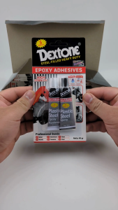 [12 pcs] Lem besi dextone 5 menit 48 gram original 100% - Epoxy glue 2 komponen Dextone super kuat