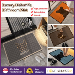 Luxury Floor Mat Soft Diatomite Bathroom Mat High Absorbent Quick-drying Bathroom Floor Mat Non-slip Mat