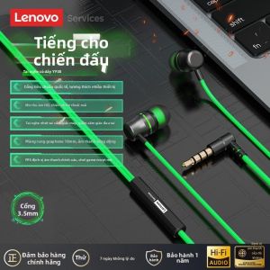 Lenovo | Tai Nghe Half In-ear Chơi Game Giảm Ồn Có Mic và Điều Khiển Cho Máy Tính Bảng Type-C
