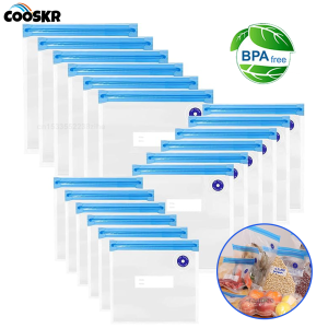 Vacuum Sealer Bags Vacuum Packaging Bag Food Reusable Vacuum Food Fresh Storage Bag BPA Free Vacuum Zipper Bags 10Pcs 30Pcs