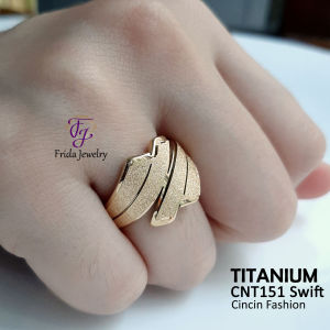 Bonus!! Cincin Swift Titanium Wanita Keren Elegan Awet Anti Luntur Cocok dipakai hari lebaran pesta kondangan cnt151