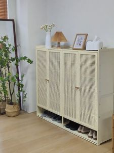 Multi-layer Shoe Rack Artifact Large Shoe Cabinet Indoor Corridor Bamboo Simple New Popular Entry
