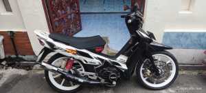 Knalpot Fiz R Perut Hitam Tameng by KBRS RACING