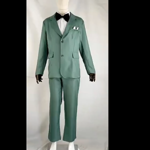 Anime Spy X Family Loid Forger Cosplay Costume Light Green Suit Blond Wig Twilight Outfit Full Set Men Role Play Prop Suits