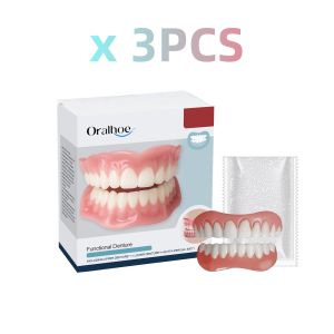 oralhoe | Denture Full Sets Over Gums Kit Natural Tooth Making Kit Comfort Repair Damaged Bad Teeth Confidence Smile False Teeth Adhesive