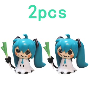 Bandai | 1/4pcs Hatsune Miku Anime Figurine Kawaii Mimikyu Miku Figurine Gk Statue Model Doll Collection Room Desk Decoration Toys Gift