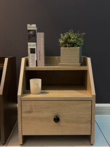 READY STOCK Bedside table 1 Drawers Storage Modern Furniture Lamp Table Meja Tepi Katil light oak dark oak 床头柜/边几