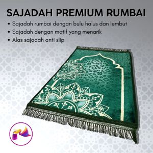 Sajadah Tebal Turki Premium Anti Slip Rumbai Jumbo