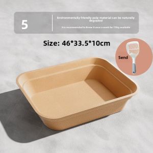 MONLEYTA | Disposable Cat Litter Box Portable Travel Temporary Extra Large Toilet Supplies For Kittens Open Type Normal Size