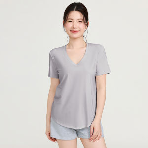 MaxRun World | Quick-Dry V-Neck Womens Sport Top