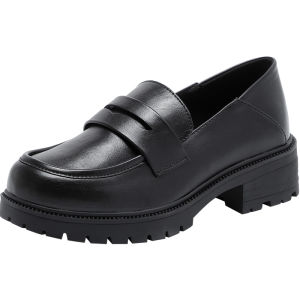 DUSTO | Black Loafer Easy-on Summer Commute Shoe