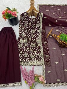 [PRE-ORDER] 2025 NOV READYMADE GRAND BOLLYWOOD SUIT WITH PALAZO PANT WITH EMBROIDERY SEQUINS WORK SIZE M TO 2XL ( DELIVERY 10 WORKING DAYS) ETA: 2025 -12-30