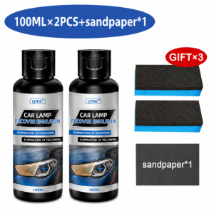 Car Headlight Restoration Polishing Kits Headlamp Scratch Remover Repair Cleaning Paste Remove Oxidation Headlight Polish Liquid