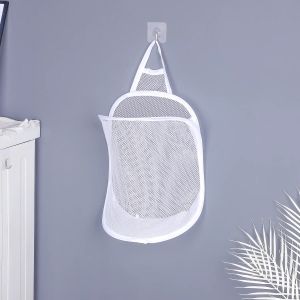 ชั่วโมงที่ 1 ของ 6 ถังเสื้อผ้าสกปรกขนาดใหญ่สำหรับใช้ในบ้าน กระดานซักผ้าติดผนังพับได้ อุปกรณ์จัดระเบียบในห้องน้ำ ถังเสื้อผ้าสกปรกแบบอเนกประสงค์