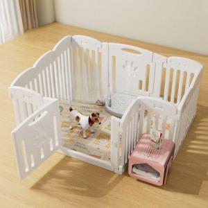 Indoor Pet Fence Dog Cage Teddy Small Medium Size Dog Barrier Gate Protector Box with Gradient Color Business And Personality Style