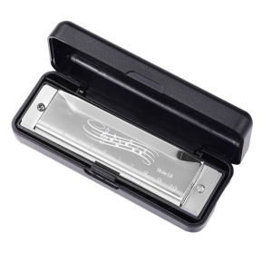 Early Educational Mini Harmonica Music Instrument Toys Easy Learning 10 Hole 20 Tone Harmonica with Case Adults Children Gift