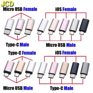 1 Cái Cáp Chuyển Đổi USB C Nam Sang Nữ Cáp Sạc Micro USB Type-C Sang Lightning Cho iPhone Samsung Điện Thoại Thông Minh & Máy Tính Bảng Android