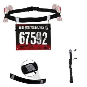 Number Belt Running Race Waist Pack Bib Holder For Triathlon Marathon Cycling Motor With 6 Gel Loops Fitness Sport Accessories