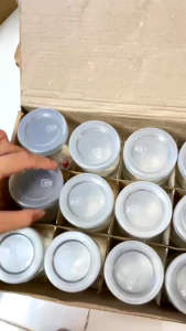 Bộ 12 Hũ Sữa Chua Thủy Tinh Combo Hũ Thủy Tinh Làm Sữa Chua Tiện Dụng