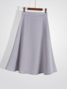 Silk Feel Asymmetrical Midi Skirt Womens Spring New Hanging Sense Viscose Texture High Waist A-Line Skirt Spring Summer
