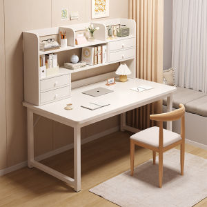 Modern Minimalist Computer Desk Home Office Workstation Simple Student Study Table Bookshelf Integrated Desk Furniture