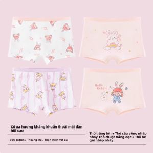 MiiOW | Quần lót cotton nguyên chất cho bé gái Quần đùi cotton thoáng khí thoải mái Quần lót cotton A-class cho trẻ em