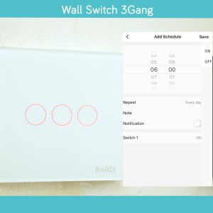 BARDI Smart Wall Switch EU - 3 Gang
