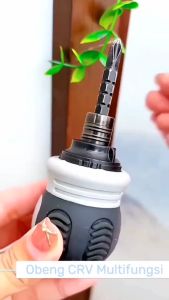 Obeng Bolak Balik Buntek Set 13in1 Obeng Cebol BB buntek karet Dua Arah bolak mini Multifunction Screwdriverset Auto-Part