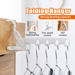 Foldable Clothes Hanger Organizer Space Saving Hanger Multi-function Folding Magic Hanger Drying Racks Scarf Clothes Storage| DaQueen