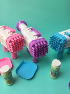 Mainan Anak Bubble Gun Bazoka gelembung Jumbo 32 Lubang Bazoka Besar
